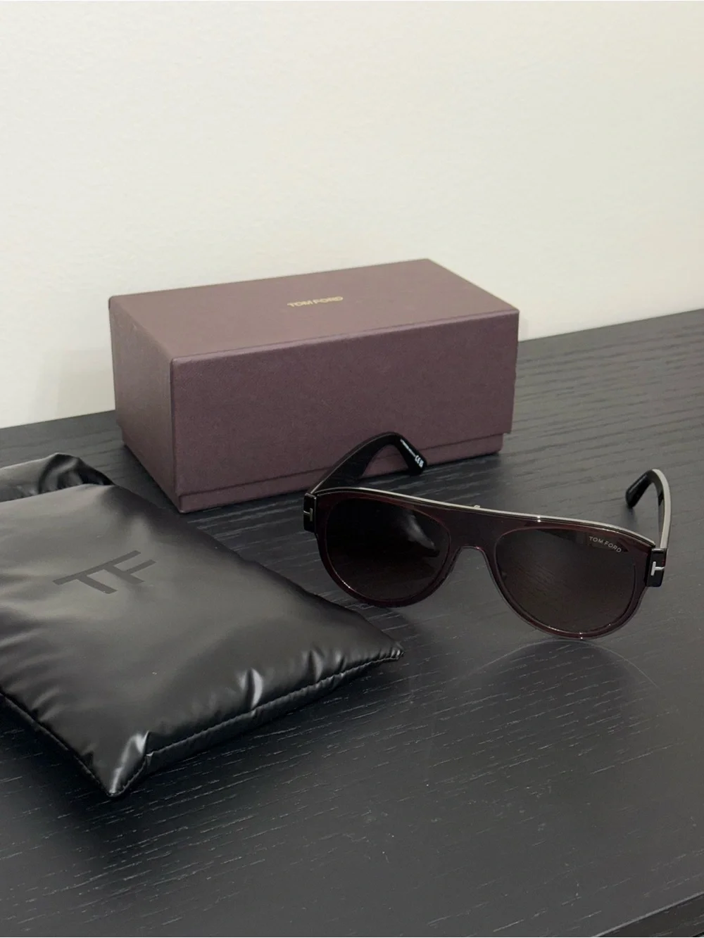 Tom Ford Lyle-02 TF1074 48T Brown Aviator Sunglasses - new